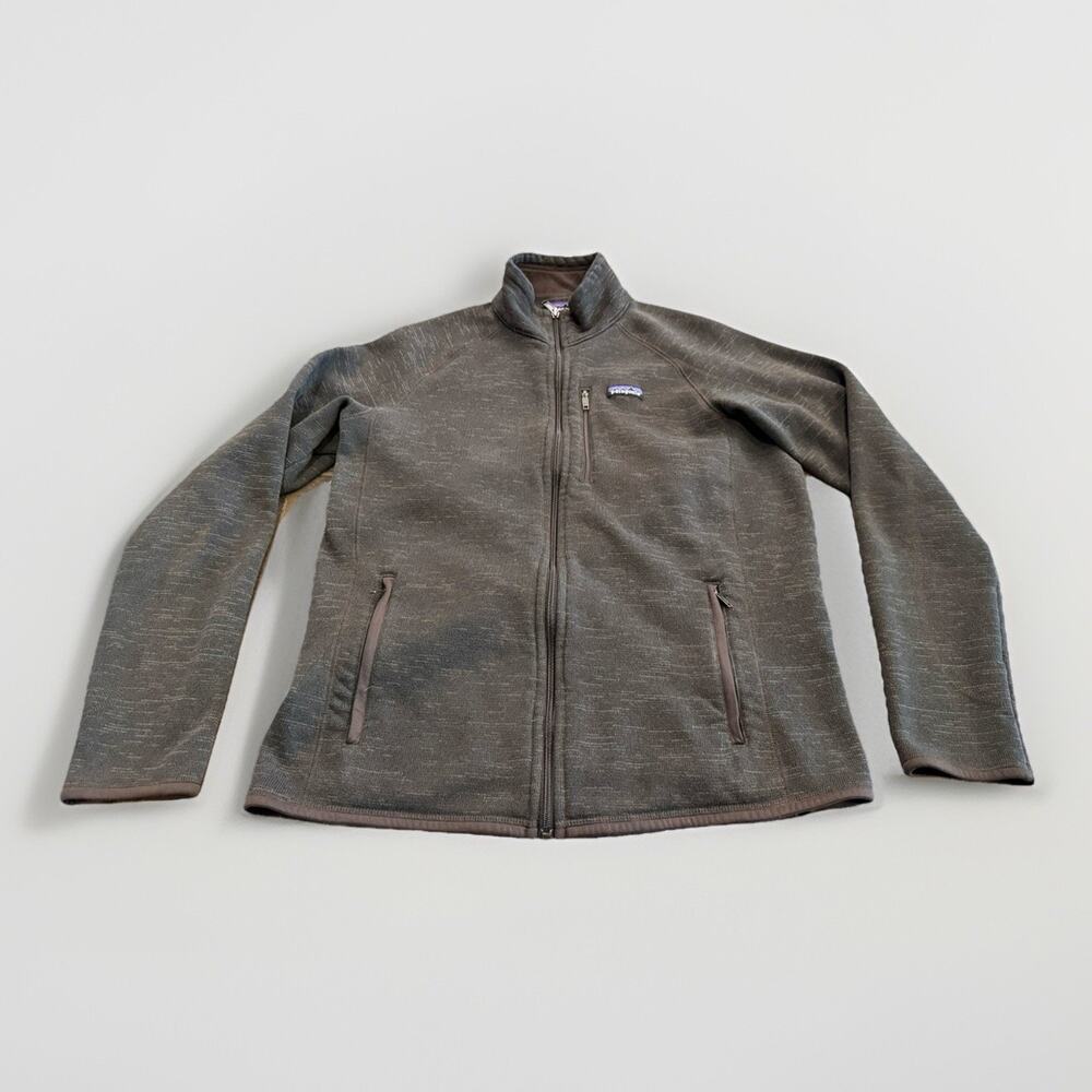 Patagonia Mens Dark Gray Better Sweater Full Zip Fleece Jacket Size L Large